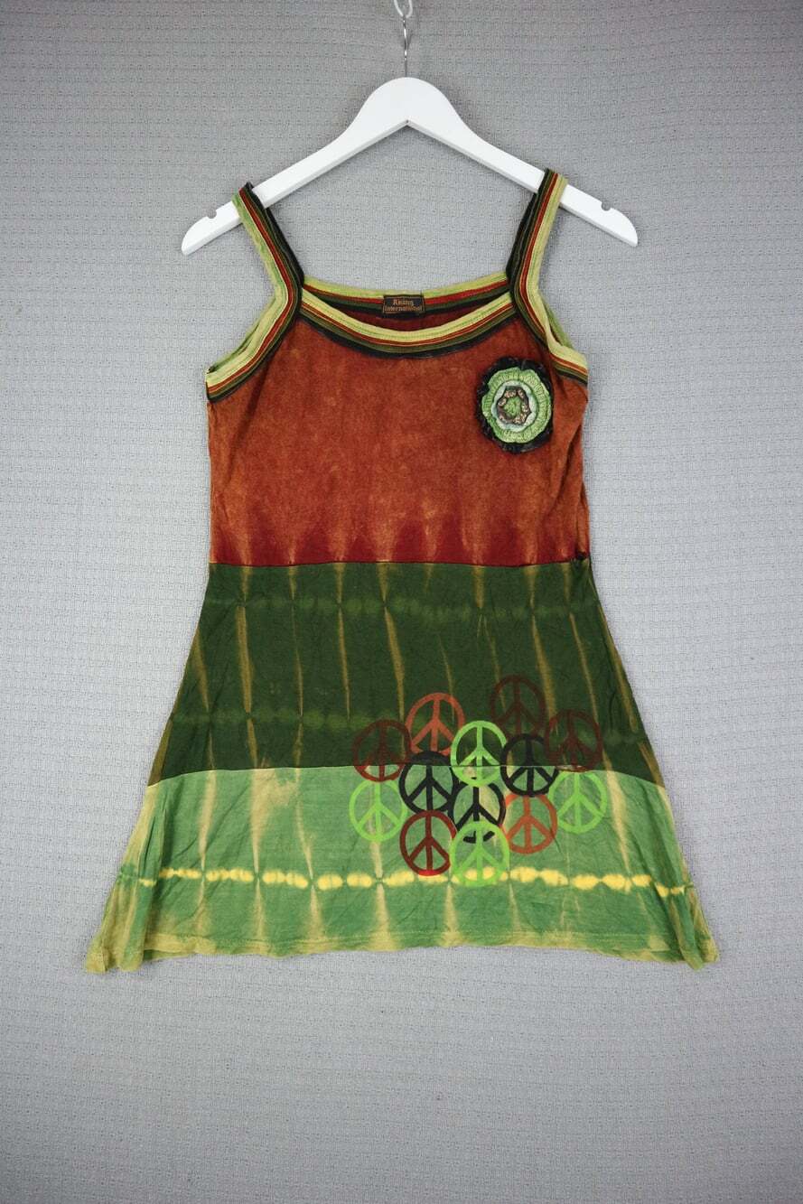 Rising International tie dye tank top y2k boho womens (as-is)
